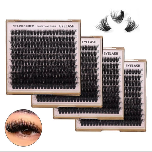 Mira Luxe Luxury Fluffy Lash Clusters (10–18mm)